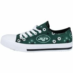 Best deal 🛒 Women's FOCO Green New York Jets Flower Canvas Allover 👟 Shoes 🔔