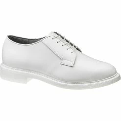 Deals 😀 Bates Men's White Leather Oxfords 👍