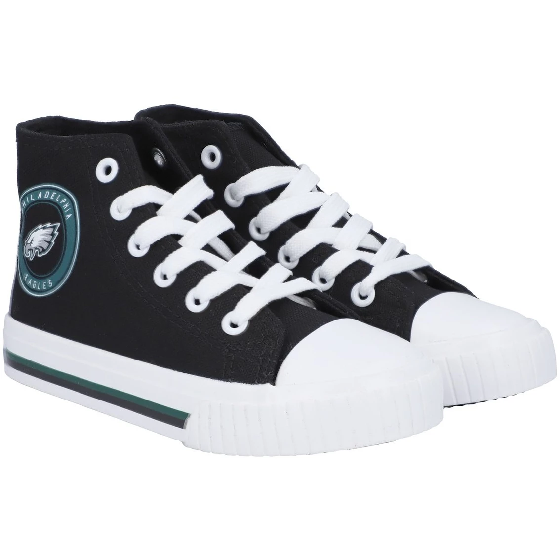 Brand new 𧨠Youth FOCO Philadelphia Eagles High Top Canvas π Shoe π₯° - Image 2
