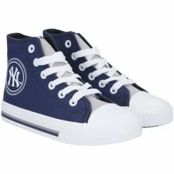 Hot Sale 👏 Youth FOCO New York Yankees High Top Canvas 👟 Shoe ✔️